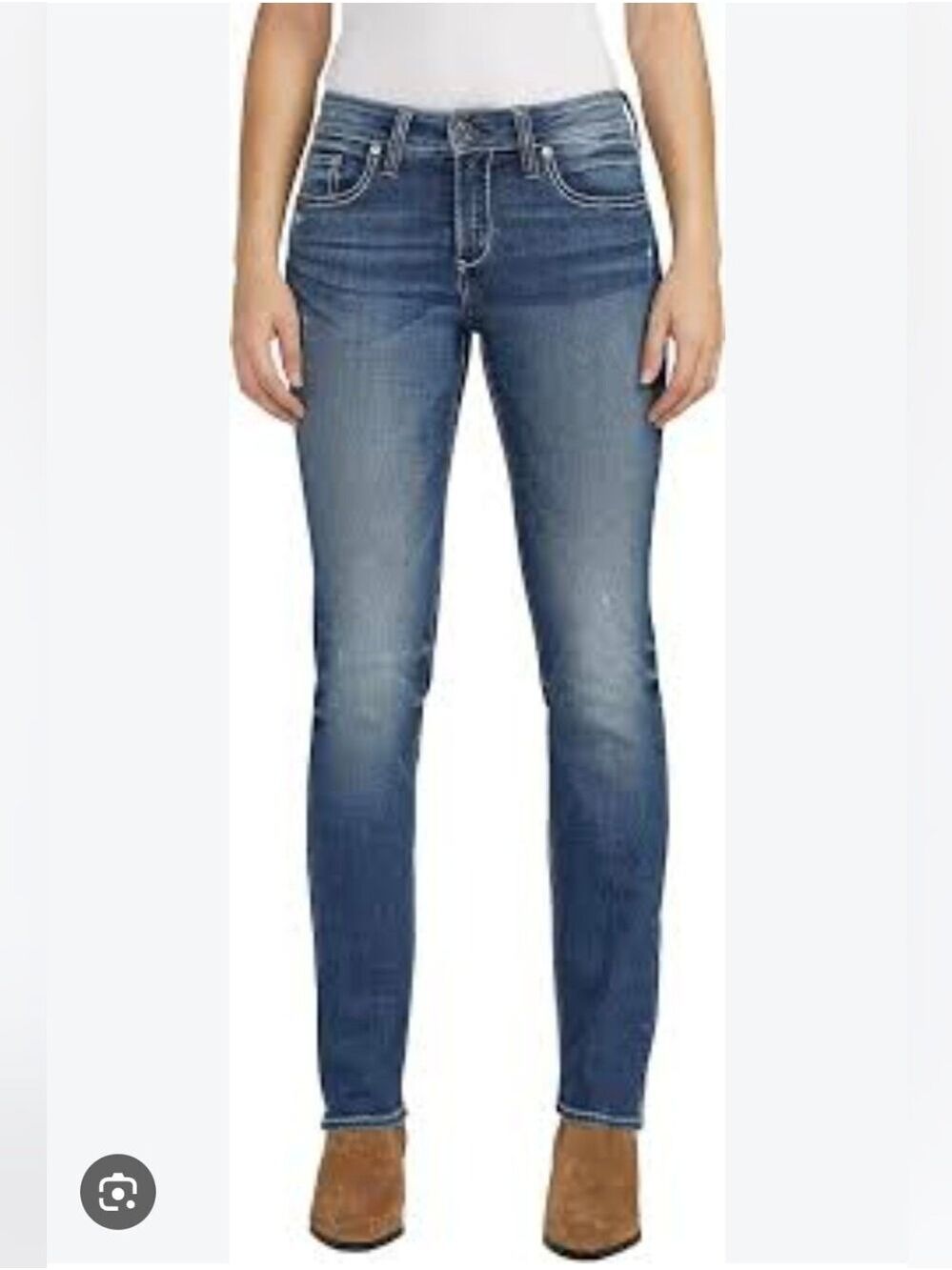 Silver Suki Straight Classic Women's Distressed Jeans